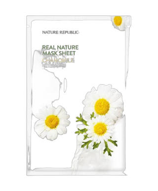 Real Nature - Camomille - Masque Tissu Apaisant - 1 Pièce - detoure