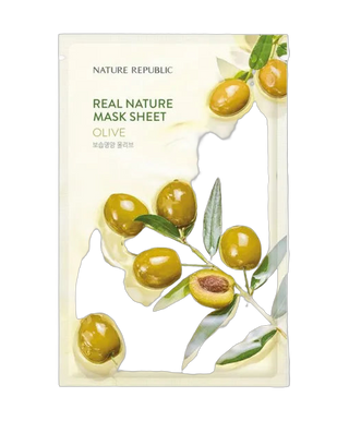 Real Nature - Olive - Masque Tissu Nourrissant - 1 Pièce - detoure