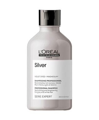 Série Expert -  Shampooing Silver pour Cheveux Gris, Blancs ou Blond Clair - detoure