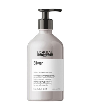 Série Expert -  Shampooing Silver pour Cheveux Gris, Blancs ou Blond Clair - detoure