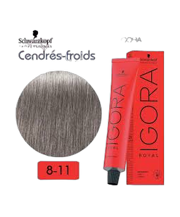 IGORA ROYAL - coloration permanente - 60ml - 8.11 - Blond Clair Cendré Extra