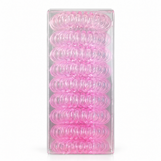 Élastiques spirale pour cheveux – Boîte de 9 – Violet