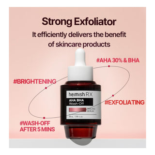 Rx - AHA BHA 30% - Peeling Serum - 35ml - photo 4 - HEIMISH