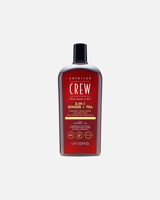 Ginger & Tea - Soin 3-en-1 - Shampoing, Après-Shampoing et Gel Douche - photo 2 - American Crew