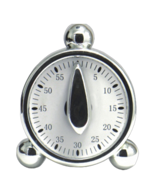 Minuteur argent – 6,8 x 8 x 4,6 cm