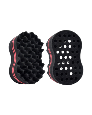 Éponge à boucles noire – 18,5 x 11 x 7 cm
