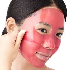 Red Collagen Jello Mask - Masque visage gelée au collagène rouge - 4 x 25 g