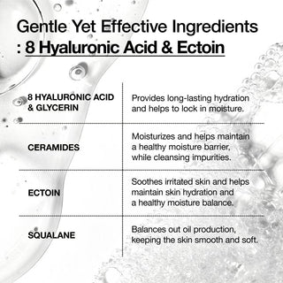 8 Hyaluronic Acid Moisturizing Gentle - Gel Cleanser - 150 ml
