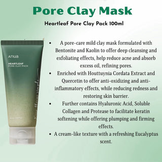 Heartleaf Pore Clay Pack - 100ml