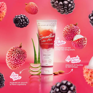 Smoothie Litchi Mûre – Lait capillaire sans rinçage - 250 ml