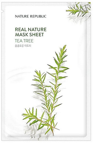 Real Nature Tee Trea - Masque tissu purifiant - 1 pc - Nature Republic