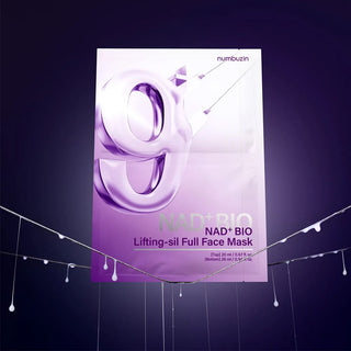 No.9 NAD Bio Lifting Full Cover Facial Mask – Masque liftant visage 4 pieces