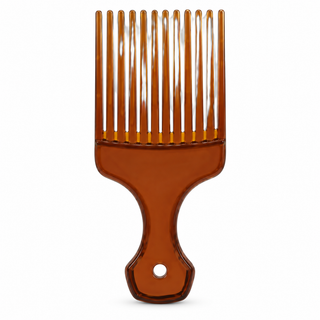 Peigne afro à dents larges – 16 cm – Marron