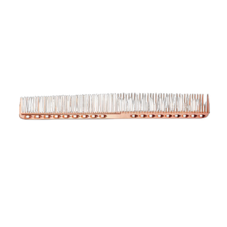 Peigne de coiffure en aluminium rose doré – Peigne de coupe 21,5 cm