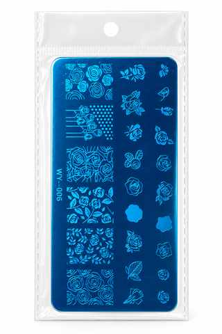 Plaque de stamping WY-006 – Roses