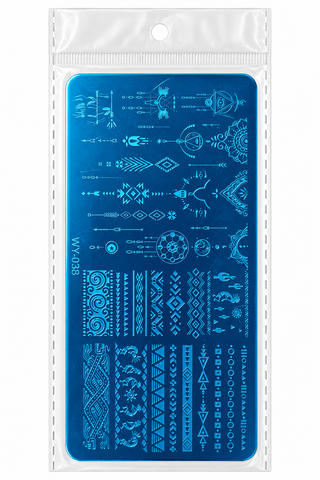 Plaque de stamping WY-038 – Bohème aztèque