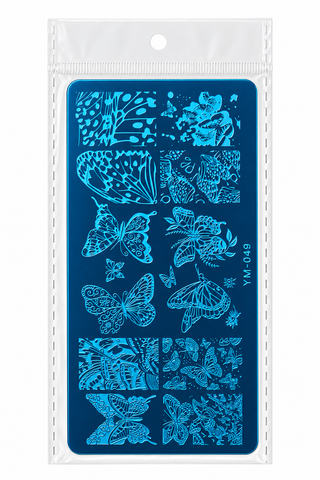 Plaque de stamping YM-049 – Papillons