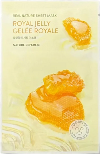 Real Nature - Royal Jelly - Masque Tissu Revitalisant - 1 Pièce MB - Nature Republic