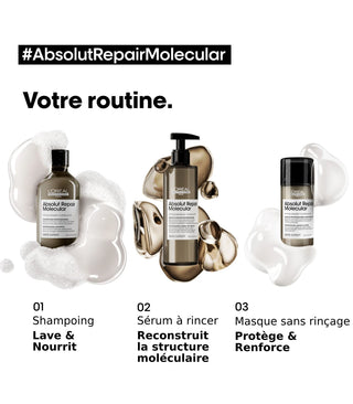 Série Expert - Pré-shampoing Absolut Repair MOLECULAR - 190ml