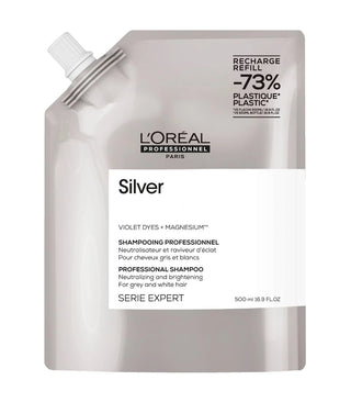 Série Expert -  Shampooing Silver pour Cheveux Gris, Blancs ou Blond Clair