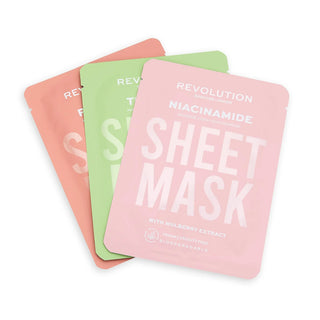 Masques tissu purifiants peaux grasses x3pcs