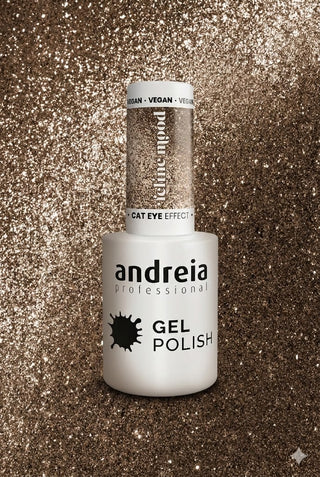 FE3 Cat Eye Effect - Paillettes magnétiques taupe avec des reflets argentés- 10,5 ml - Andreia Professional